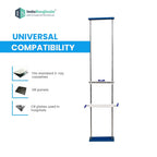 Chest Stand for X-Ray, Medical Imaging Equipment, Adjustable Height with Blue Accents - Wall Mounted Chest Stand (6 FEET) Additional View