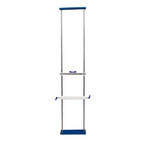 Chest Stand for X-Ray, Medical Imaging Equipment, Adjustable Height with Blue Accents - Wall Mounted Chest Stand (6 FEET)