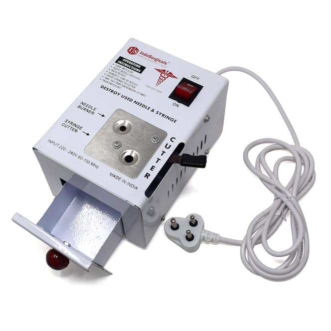 Needle & Syringe Destroyer (Electric cum Manual) Additional View