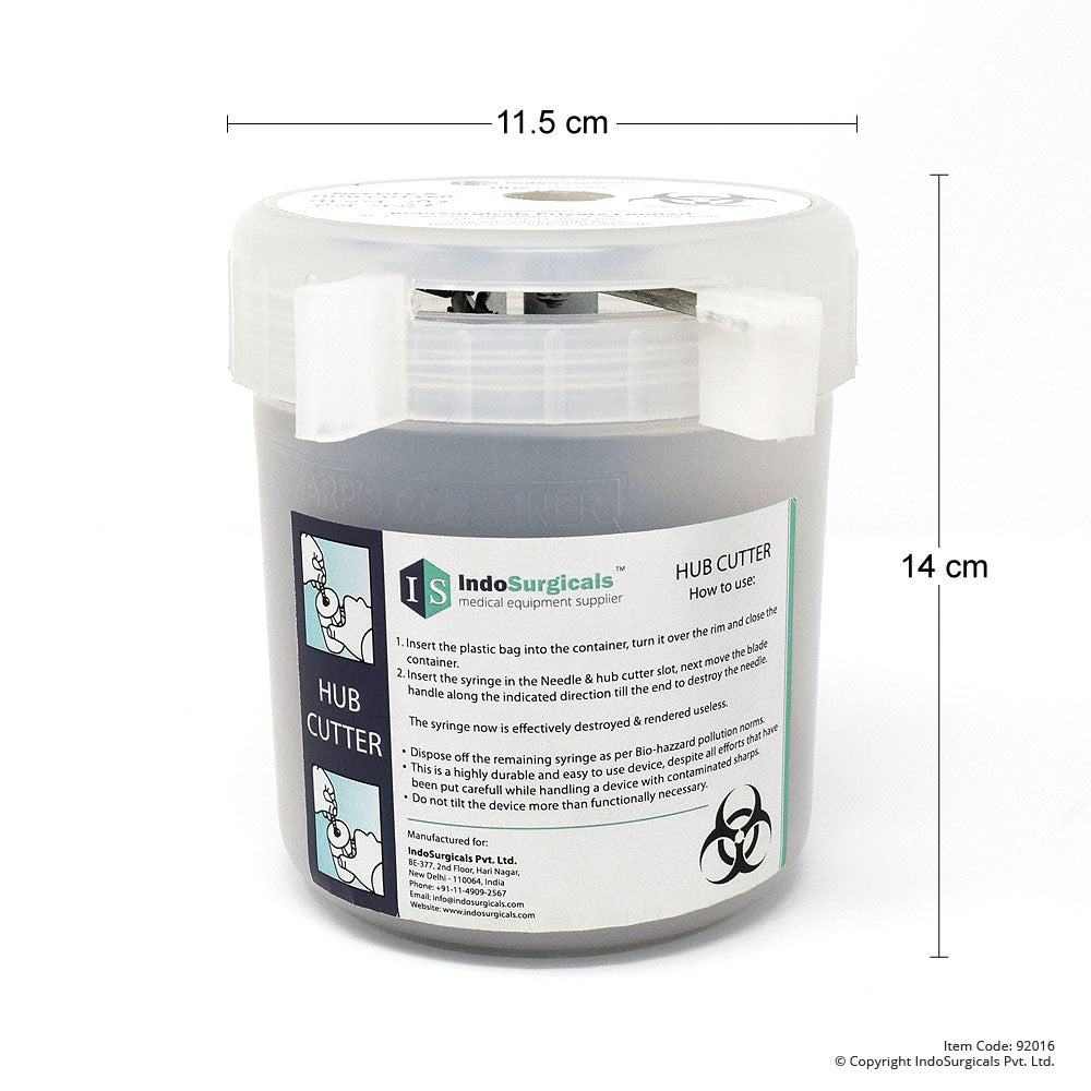 IndoSurgicals® Manual Needle & Hub Cutter Additional View