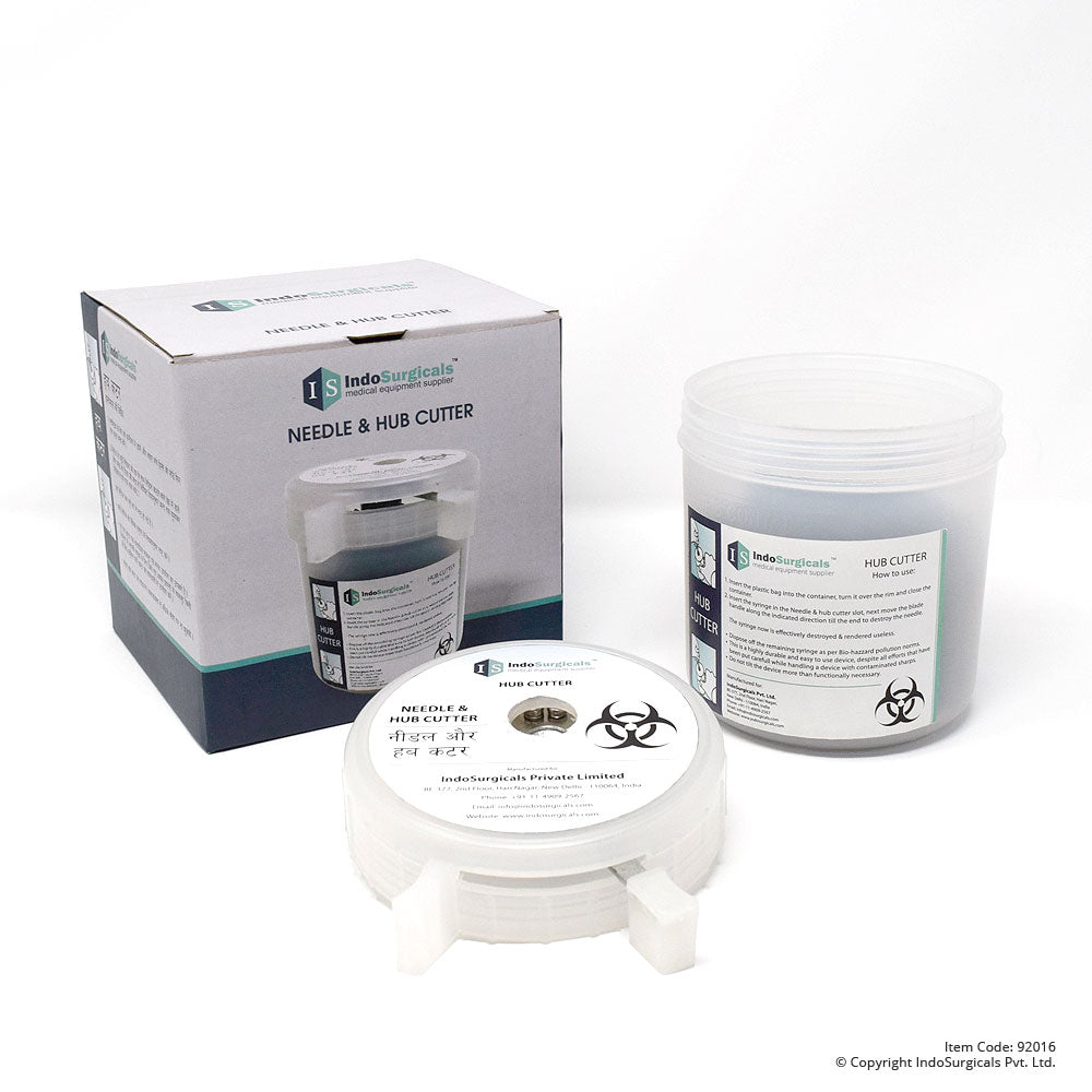 IndoSurgicals® Manual Needle & Hub Cutter Additional View