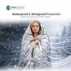 Emergency Thermal Blanket | Premium Mylar Foil Space Blanket for Survival, Travel & Extreme Cold Protection Additional View