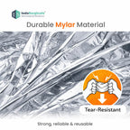 Emergency Thermal Blanket | Premium Mylar Foil Space Blanket for Survival, Travel & Extreme Cold Protection Additional View