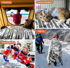 Emergency Thermal Blanket | Premium Mylar Foil Space Blanket for Survival, Travel & Extreme Cold Protection Additional View