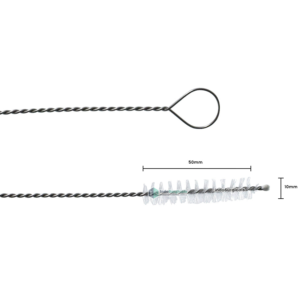 Twisted-Wire Surgical Instrument Lumen Cleaning Brushes