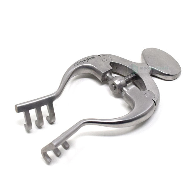 Jansen Retractor 3 x 3 Blunt Prongs, 3" Additional View