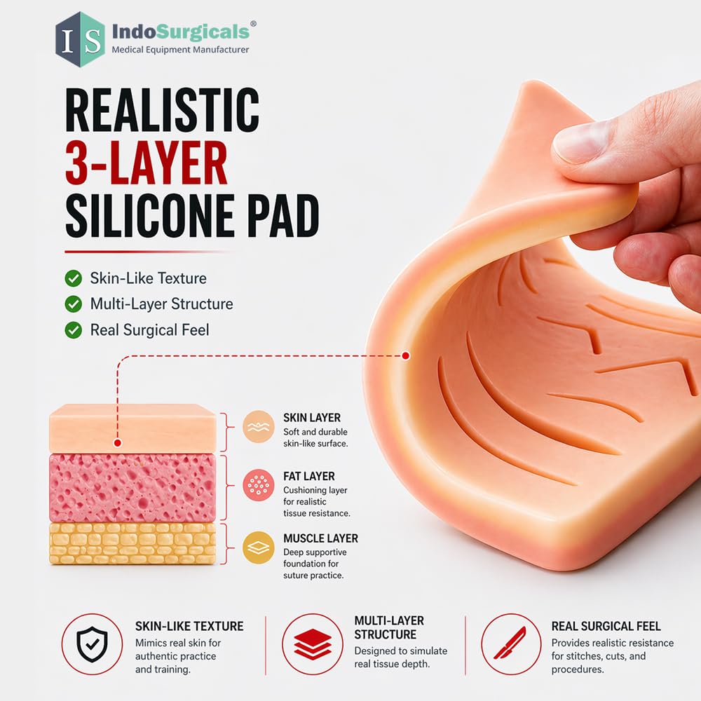 Premium Suture Practice Kit with Pad for Students