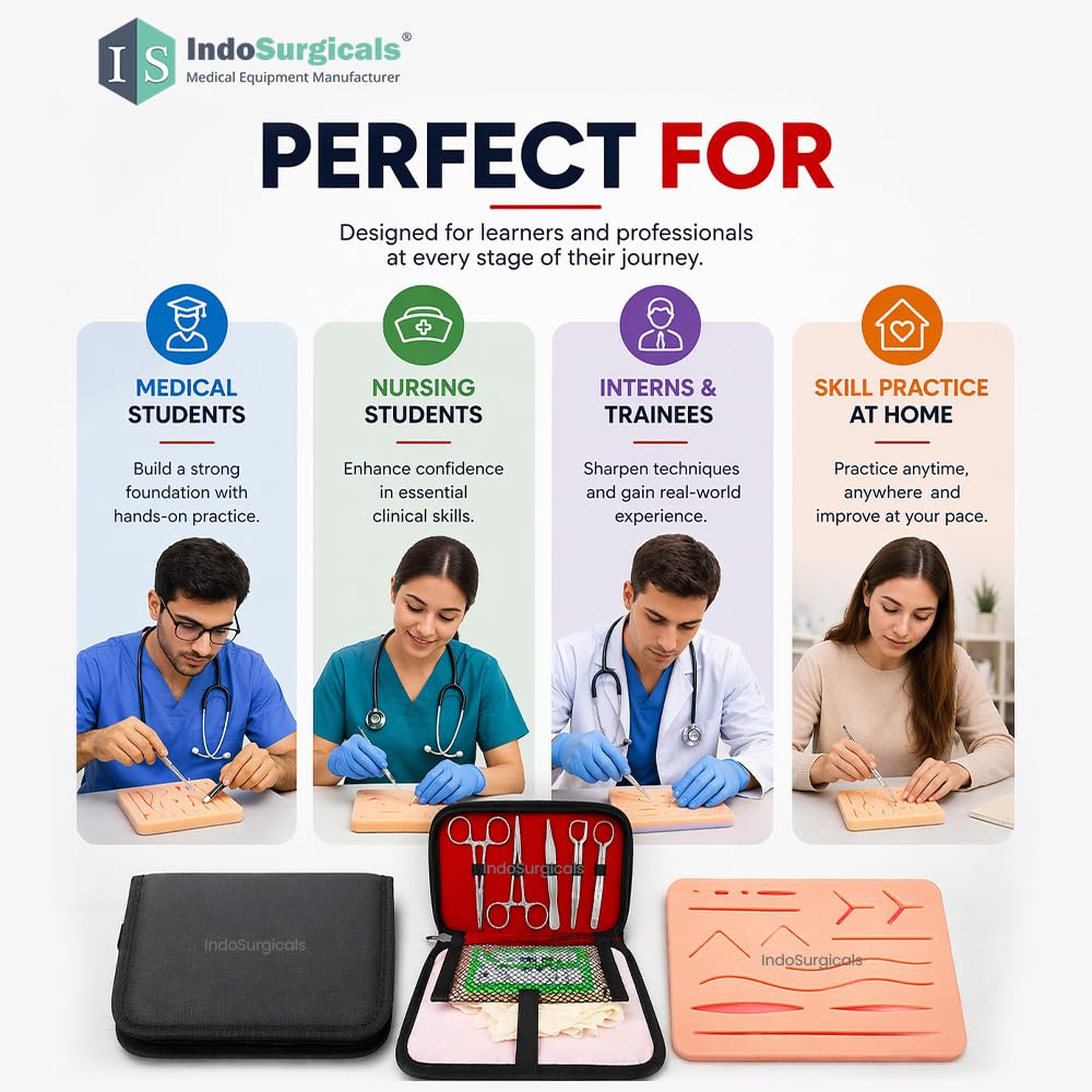 Premium Suture Practice Kit with Pad for Students