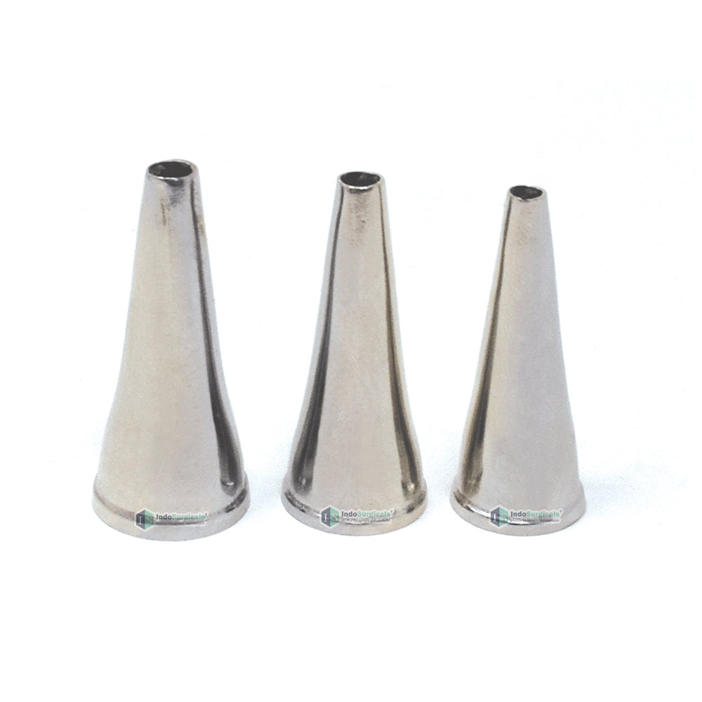 Aural Speculum (Chrome Plated Brass) Set of 3