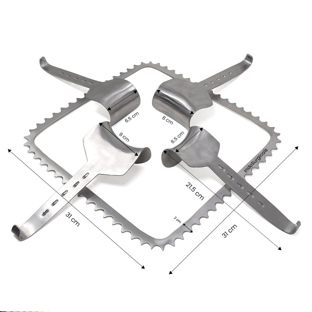Kirschner Retractor with 4 Doyens Blades (Square Frame) Additional View