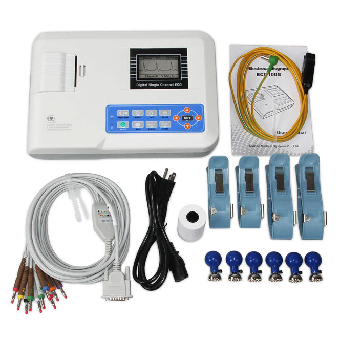 CONTEC Digital One Channel 12 lead ECG EKG Machine Electrocardiograph ECG100G Additional View