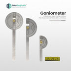 Goniometer Set of 3 with Knee Hammer & Measuring Tape with Tuning Fork