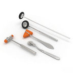Neurological Reflex Hammer Set for Doctors & Medical Students | Medical Examination Hammer Set with Wartenberg Pinwheel, Babinski, Taylor, Buck & Queen Square Hammer Additional View