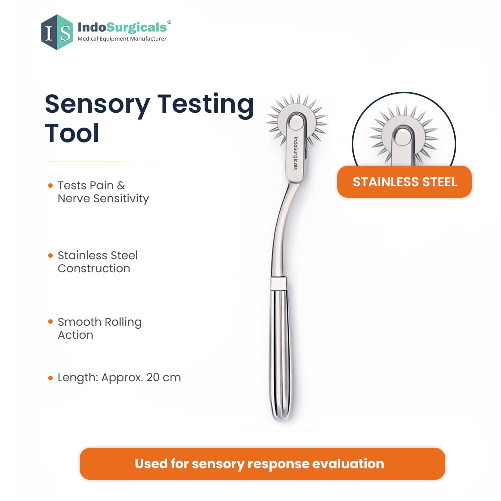 Neurological Reflex Hammer Set for Doctors & Medical Students | Medical Examination Hammer Set with Wartenberg Pinwheel, Babinski, Taylor, Buck & Queen Square Hammer