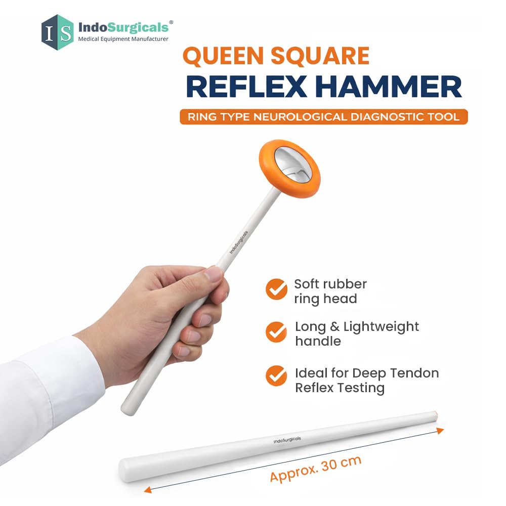 Neurological Reflex Hammer Set for Doctors & Medical Students | Medical Examination Hammer Set with Wartenberg Pinwheel, Babinski, Taylor, Buck & Queen Square Hammer