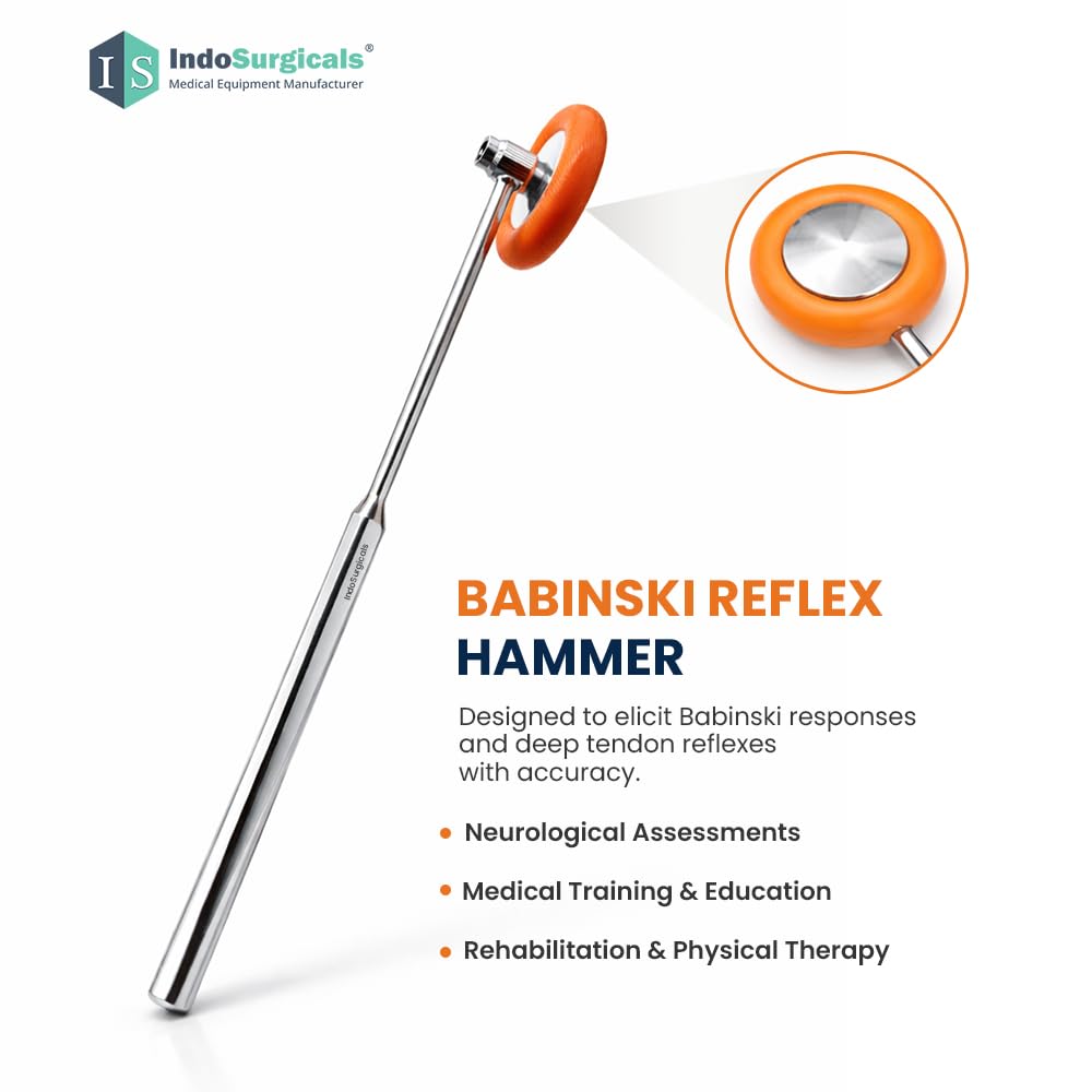 Neurological Reflex Hammer Set for Doctors & Medical Students | Medical Examination Hammer Set with Wartenberg Pinwheel, Babinski, Taylor, Buck & Queen Square Hammer