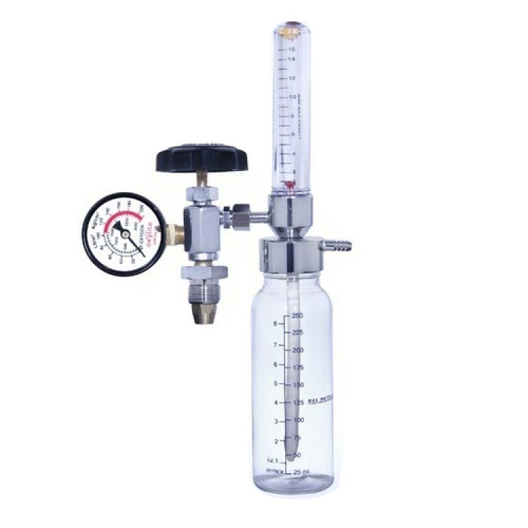 Oxygen Regulator with Pressure Gauge