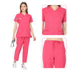 Premium Scrub Suit for Doctors Women (Faux Wrap Neck)