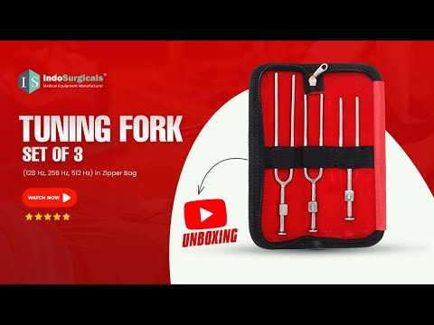 Tuning Fork Set of 3 (128 Hz, 256 Hz, 512 Hz) in Zipper Bag