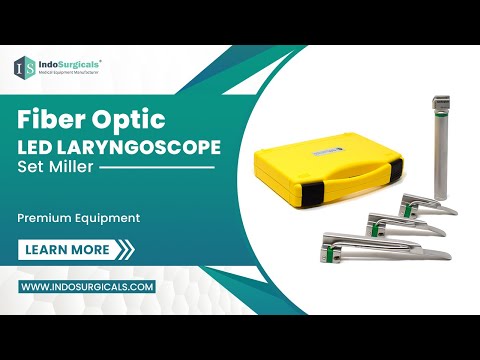 Fiber Optic LED Laryngoscope Set Miller