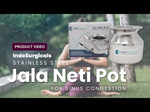 Stainless Steel Jala Neti Pot 500ml With 10 Sachet of Neti Salt