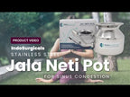 Stainless Steel Jala Neti Pot 500ml With 10 Sachet of Neti Salt