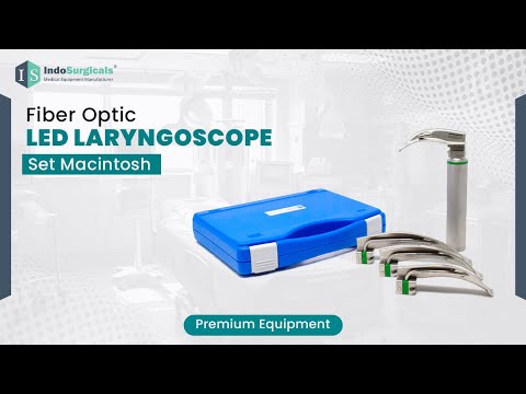 Fiber Optic LED Laryngoscope Set Macintosh