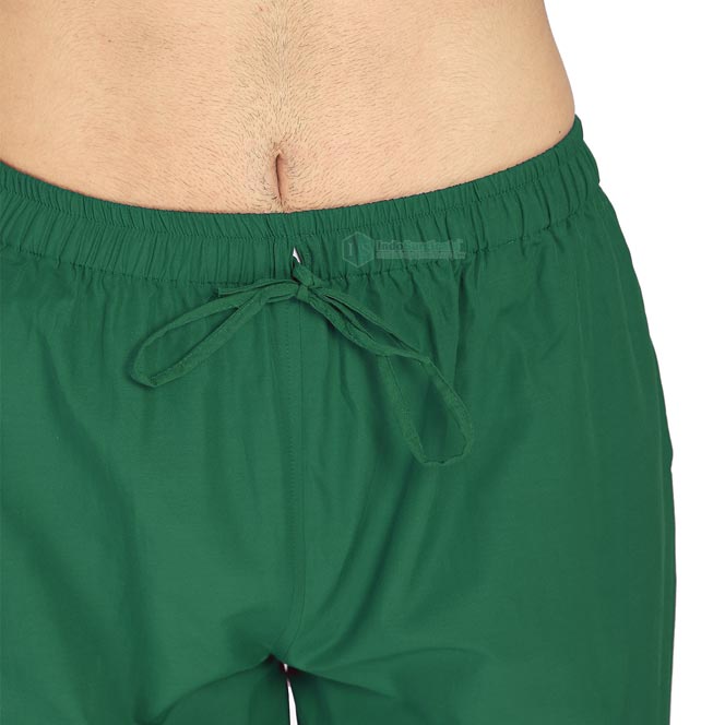 IndoSurgicals Scrub Suit for Doctors, Unisex, Poly Cotton (Bottle Green) Additional View