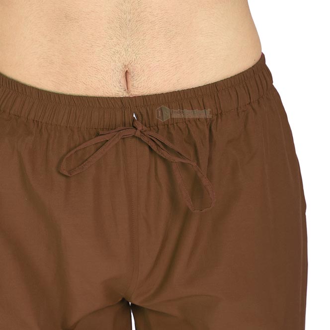 IndoSurgicals Scrub Suit for Doctors, Unisex, Poly Cotton (Brown) Additional View