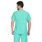 IndoSurgicals Scrub Suit for Doctors, Unisex, Poly Cotton (Green) Additional View