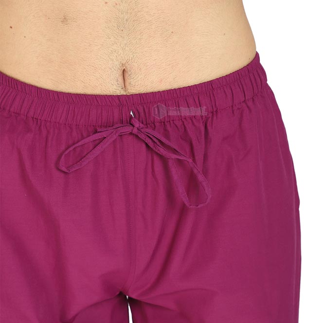 IndoSurgicals Scrub Suit for Doctors, Unisex, Poly Cotton (Wine) Additional View