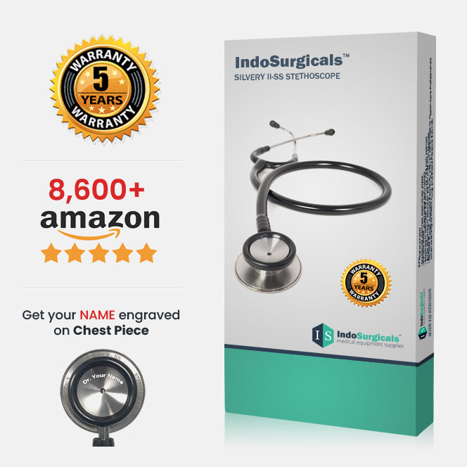 Silvery II-SS Stethoscope (Free Engraving)